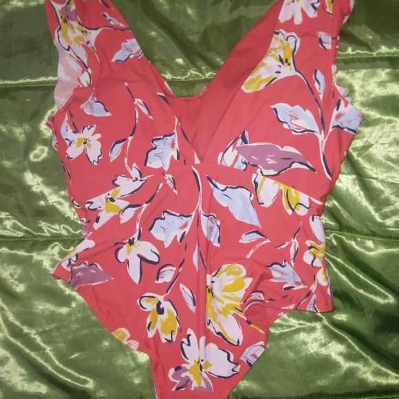 TWO orange Catalina one piece swimsuits bundle! - Picture 3 of 7